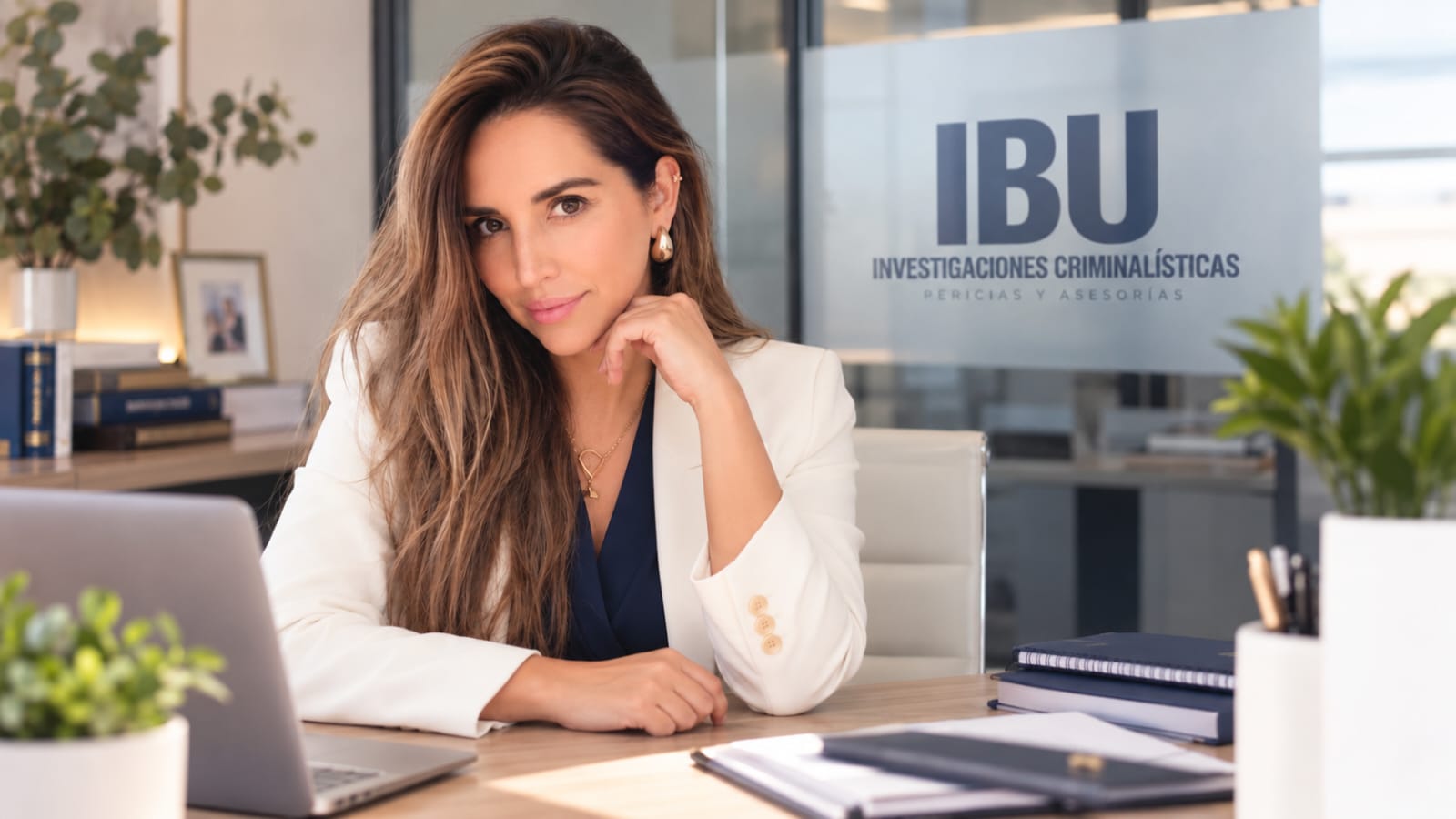 Bárbara Urra, Perito Criminalístico Forense, en su oficina de IBU Investigaciones Criminalísticas